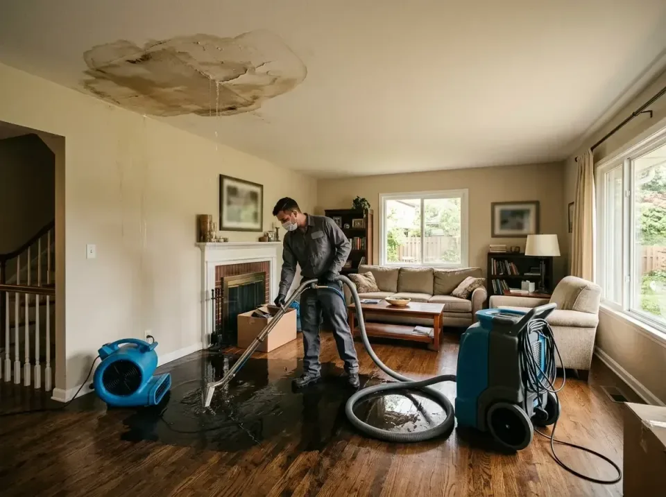 attic-pipe-burst-ceiling-drip-008 — frequently asked questions, Water Damage Restoration & Carpet Care in Pulaski, WI